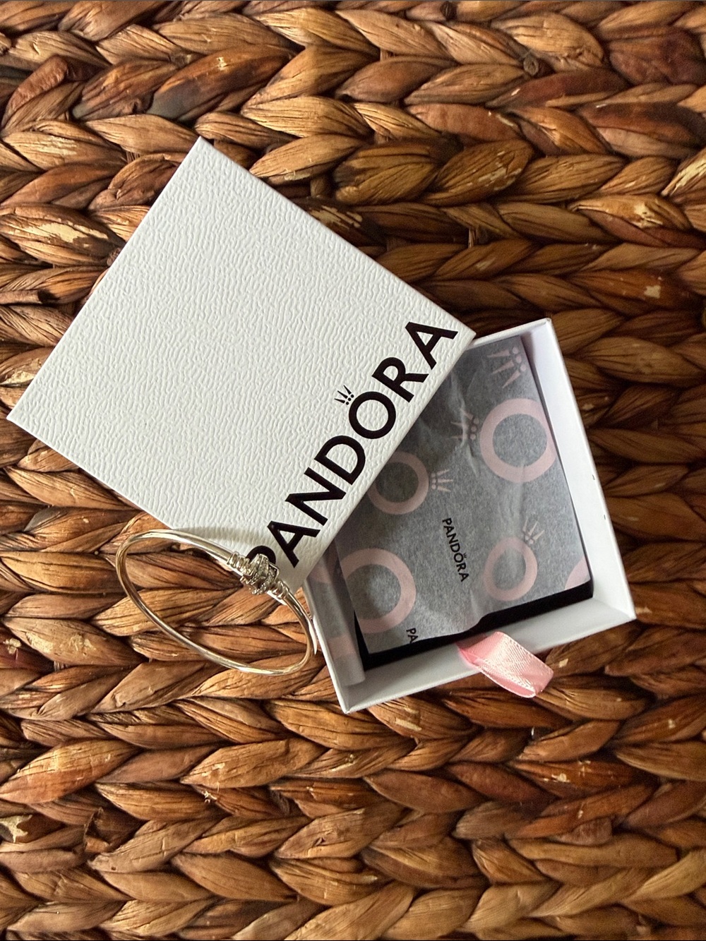 Pandora Silver Star Silver Bangle Bracelet